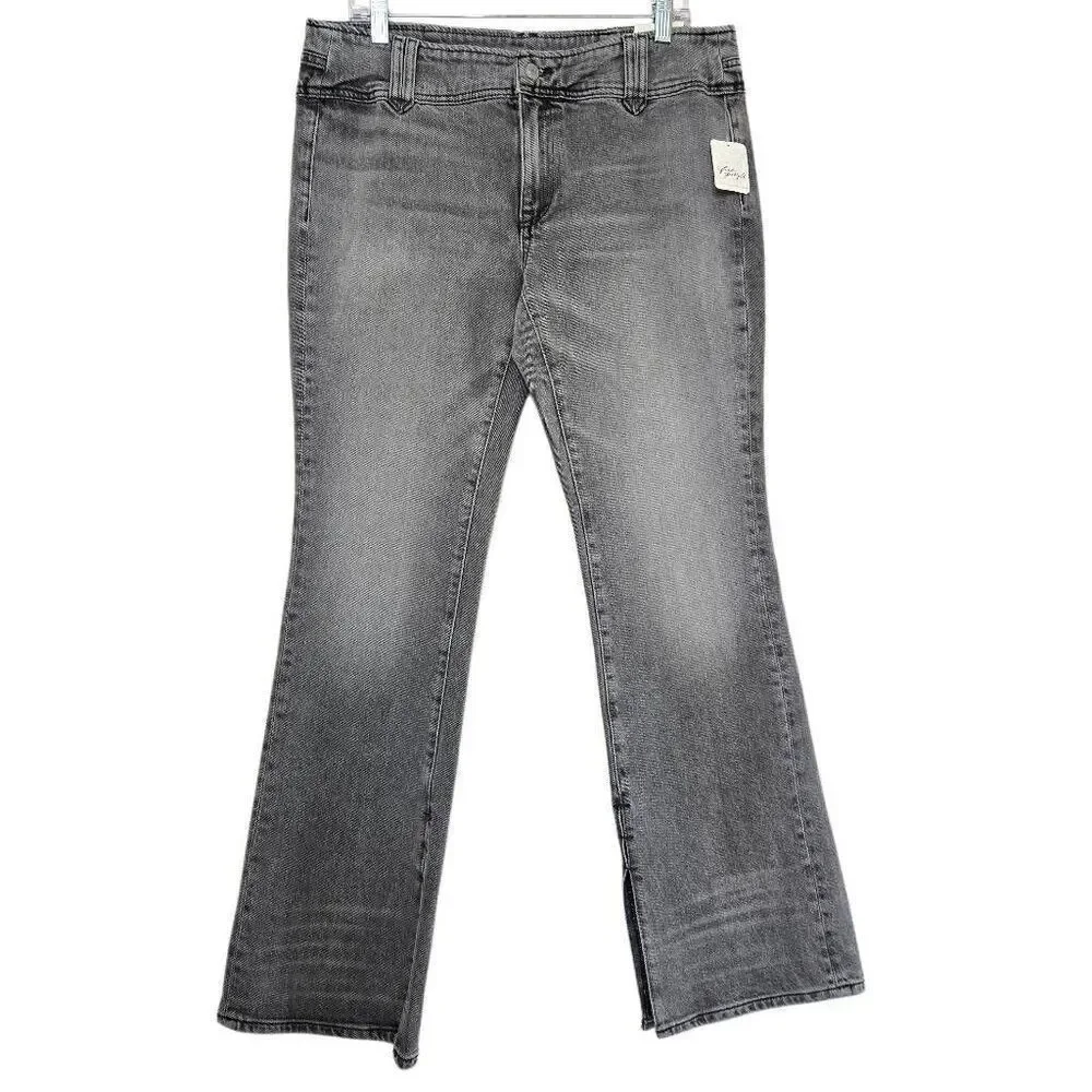 Free People Stillwater Low Rise Slim Flare Jeans Gray Size 30 - Picture 3 of 12